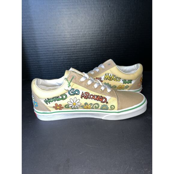 VANS x SESAME STREET ELMO OLD SKOOL‎ NATURAL Woman’s 7.5 Men’s 6 Embroidered NEW - Picture 3 of 9